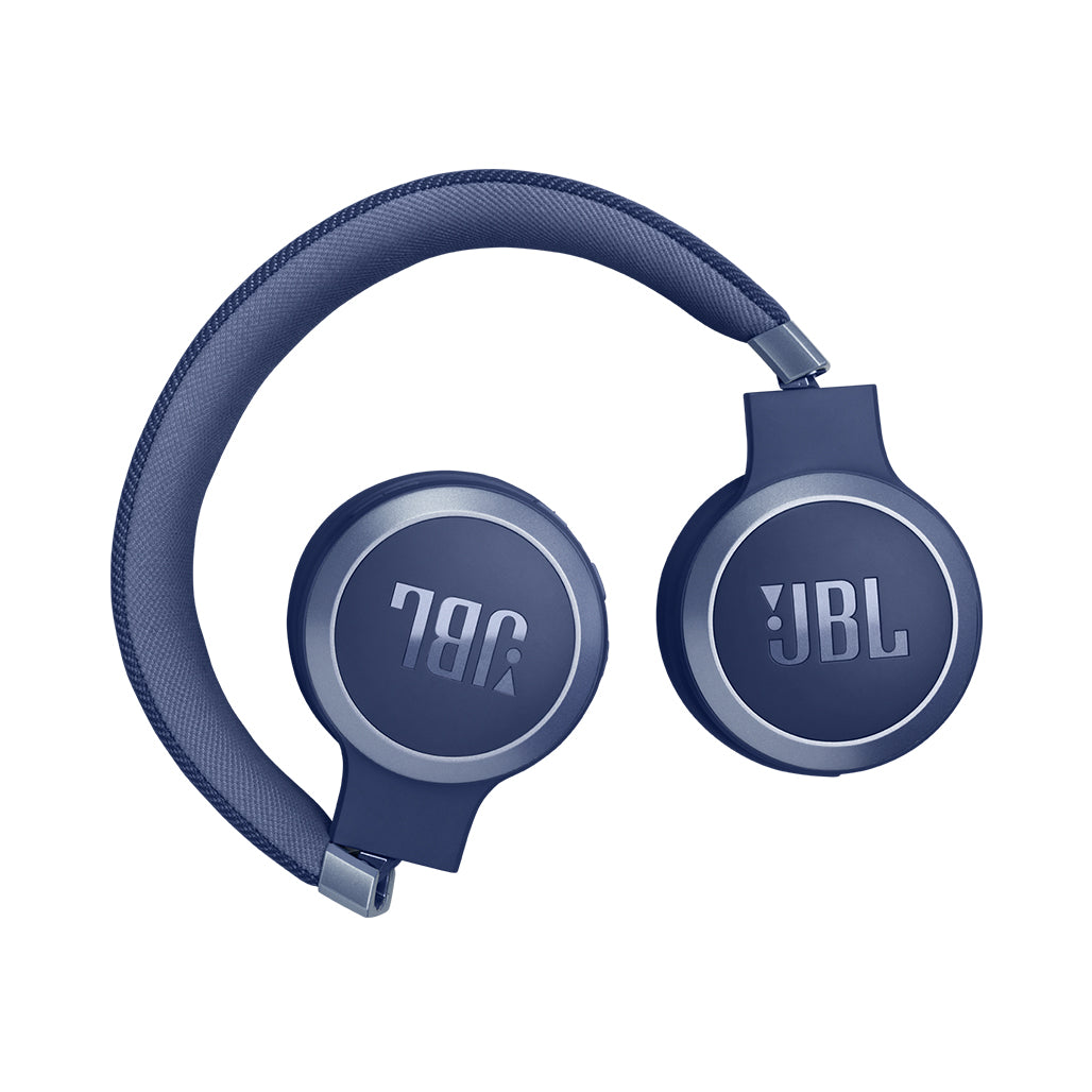 JBL Live 670NC Wireless On-Ear Headphones with True Adaptive Noise Cancellation - Blue, 32980804075772, Available at 961Souq