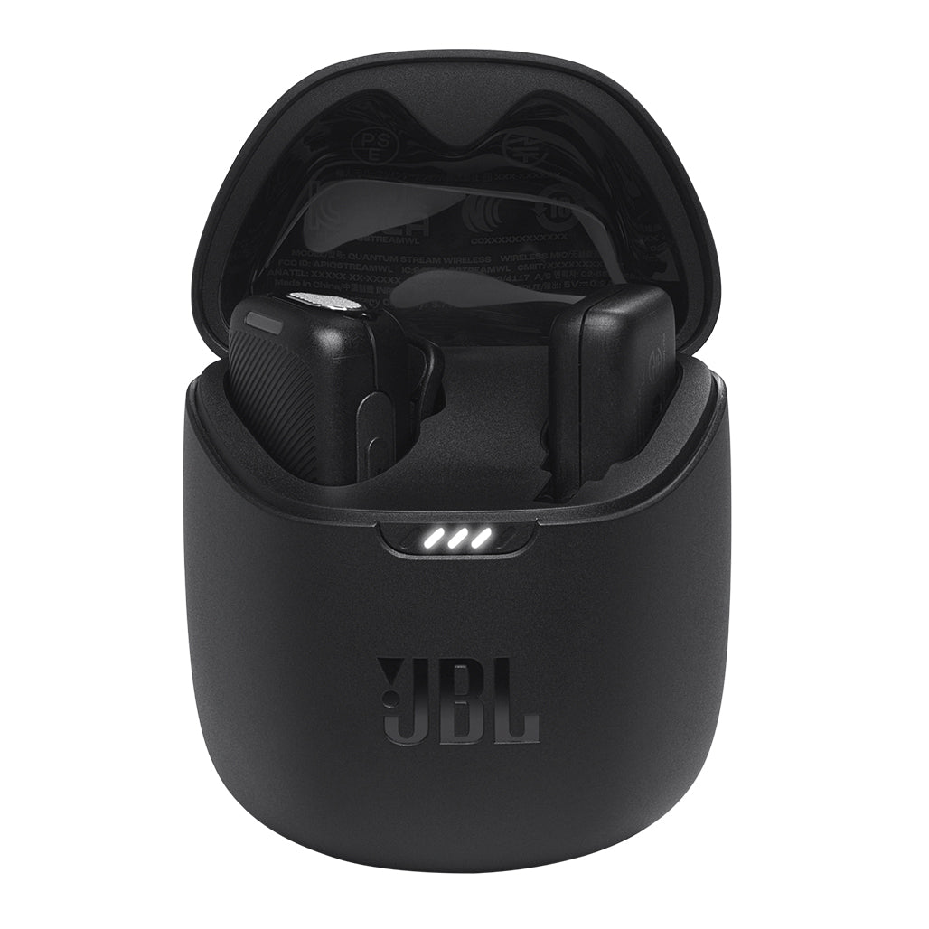 A Photo Of JBL Quantum Stream Wireless USB-C Microphone - Low Latency, Adjustable Mic Gain, and Omnidirectional Recording for Android & Apple Devices