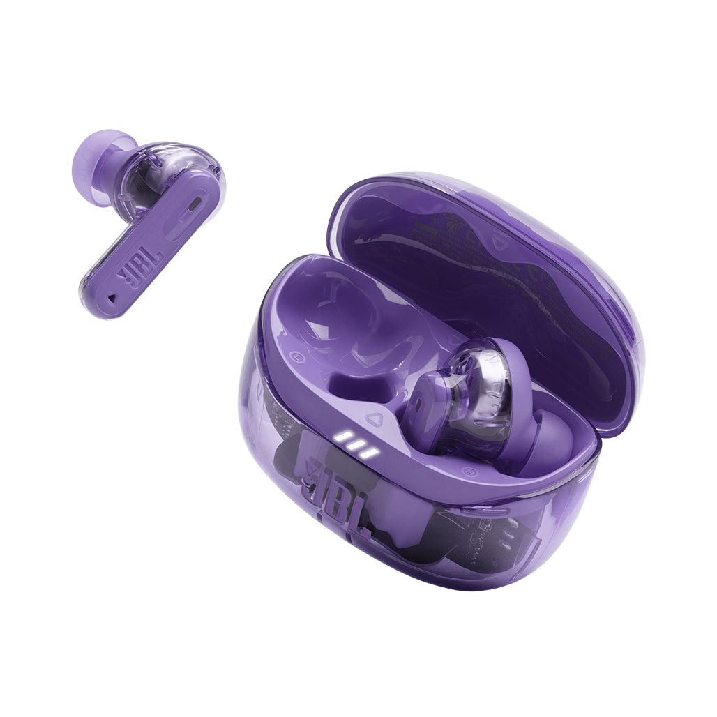 A Photo Of JBL Tune Beam 2 Ghost Edition - True Wireless Earbuds with Adaptive Noise Cancelling and JBL Pure Bass Sound