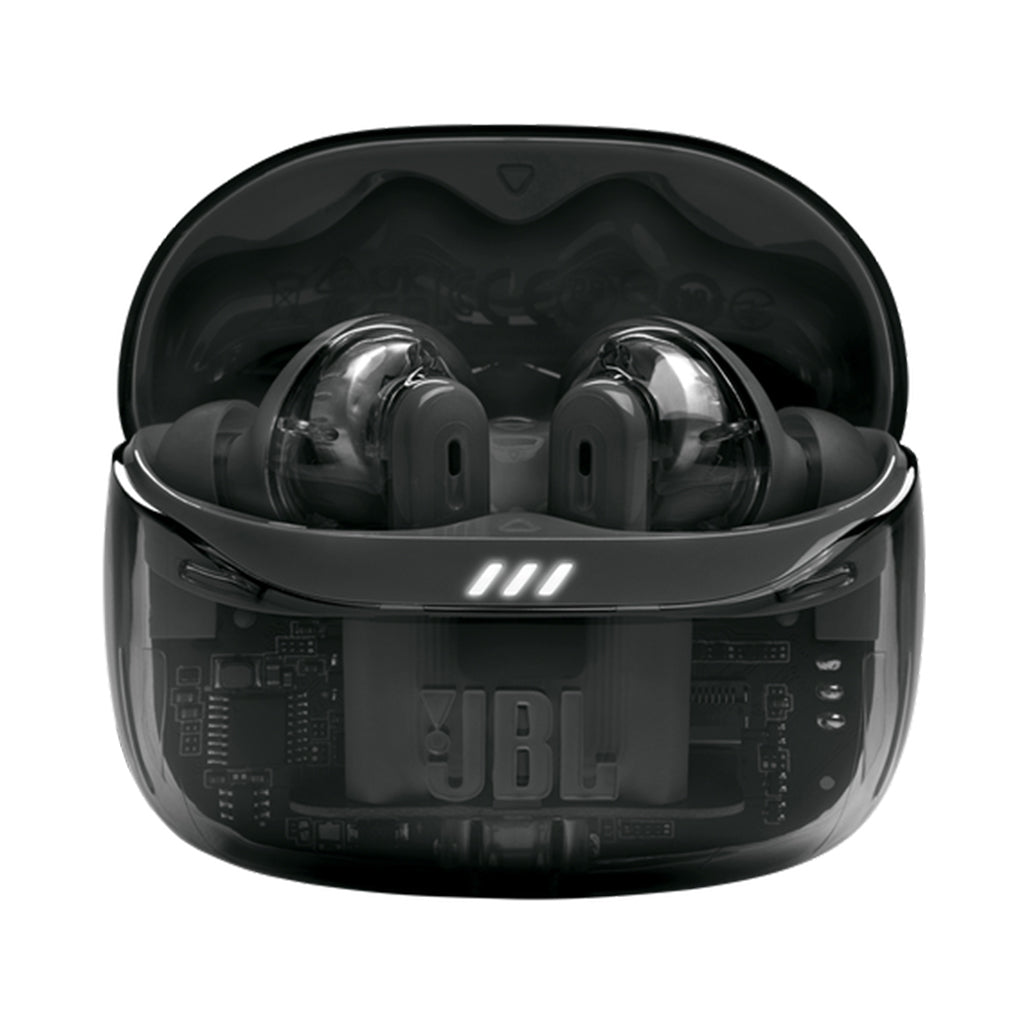 A Photo Of JBL Tune Beam 2 Ghost Edition - True Wireless Earbuds with Adaptive Noise Cancelling and JBL Pure Bass Sound