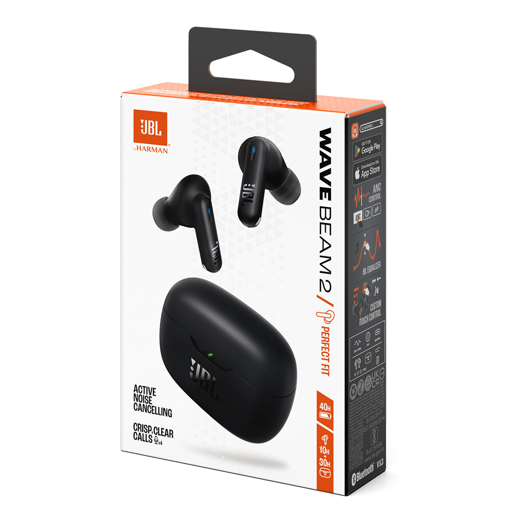 A Photo Of JBL Wave Beam 2 Earbuds – Pure Bass Sound, Active Noise Cancelling, 40-Hour Battery, and Bluetooth 5.3 Wireless Earbuds