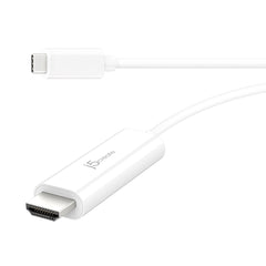 A Photo Of J5Create USB-C® to 4K HDMI™ Cable JCC153 – DisplayPort™ Alt Mode Compatible, 60Hz 4K HDR Support, Plug-and-Play for MacBook®, Chromebook®, Laptops