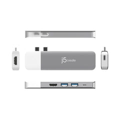 J5Create Ultradrive Kit USB-C Multi-Display Modular Dock JCD389