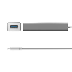 A Photo Of J5Create USB-C™ 4-Port Hub JCH344 - High-Speed USB 3.1 (Gen 1) Hub Compatible with Windows®, macOS®, Linux®, Chrome OS™