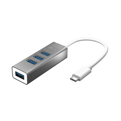 A Photo Of J5Create USB-C™ 4-Port Hub JCH344 - High-Speed USB 3.1 (Gen 1) Hub Compatible with Windows®, macOS®, Linux®, Chrome OS™