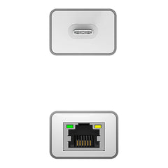 A Photo Of J5 Create USB-C® 3-Port Hub with Gigabit Ethernet JCH474 – High-Speed Data Transfer and Wired Network Connectivity