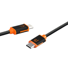 A Photo Of J5Create JUCX24 USB-C™ to USB-C™ Sync & Charge Cable - 6 ft Durable Braided Polyester, High-Speed Data Transfer & Charging