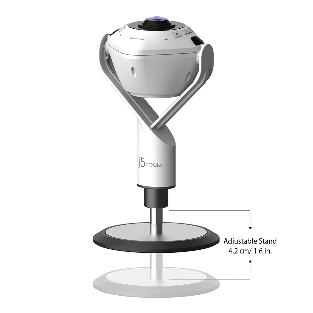 J5Create360° AI-Powered Webcam with Speakerphone - JVU368, 33003144904956, Available at 961Souq