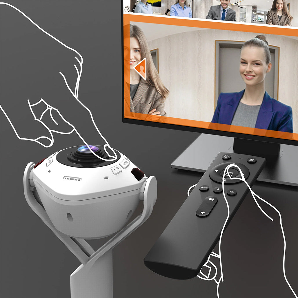 J5Create360° AI-Powered Webcam with Speakerphone - JVU368, 33003144741116, Available at 961Souq