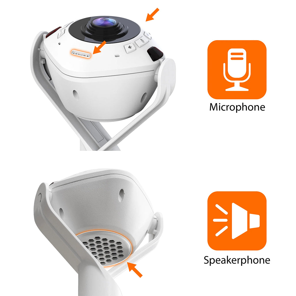 J5Create360° AI-Powered Webcam with Speakerphone - JVU368, 33003144577276, Available at 961Souq
