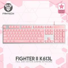 A Photo Of Fantech K613L Fighter II Sakura Edition - Pink Tournament Gaming Keyboard