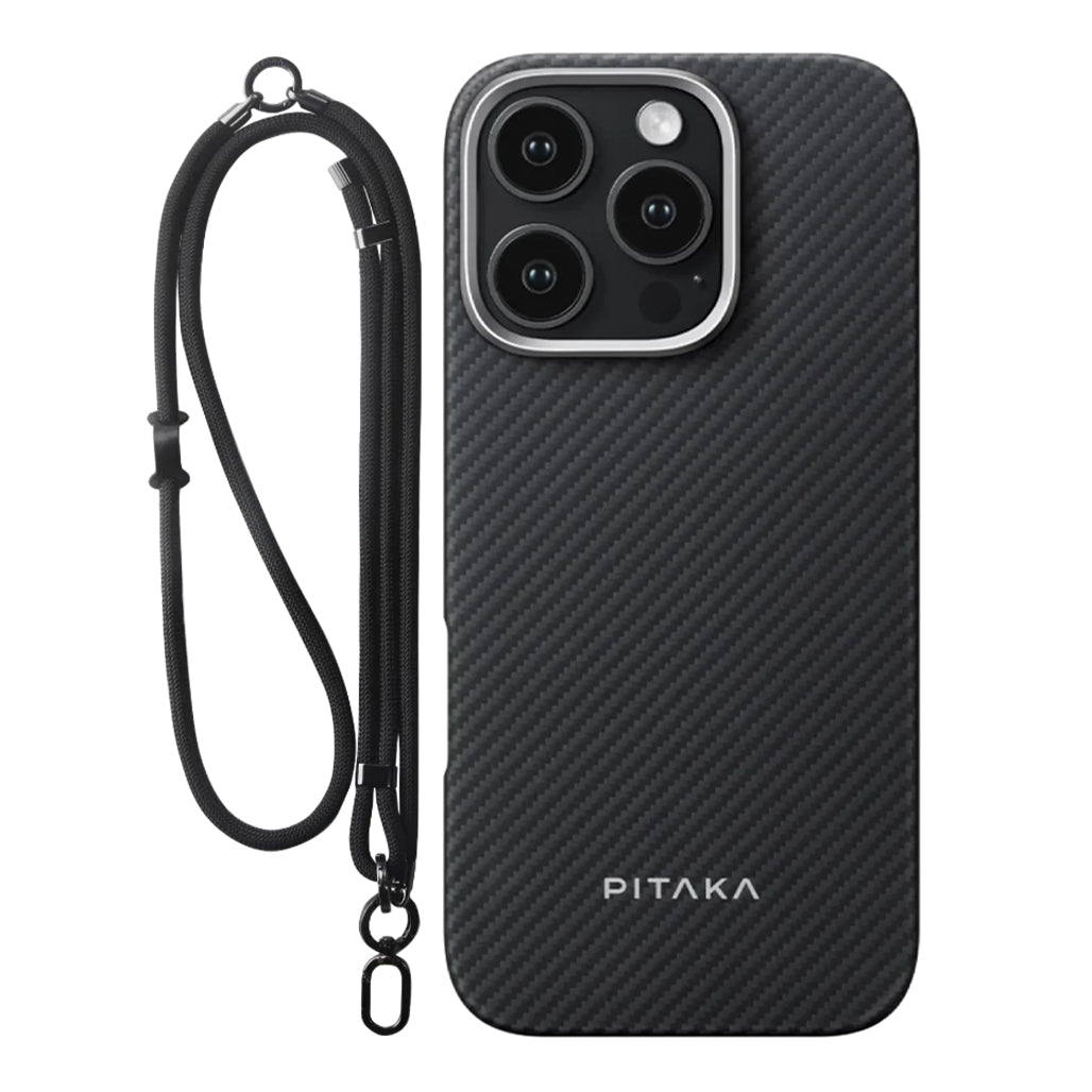 A Photo Of Pitaka Classic Ultra-Slim Case for iPhone 16 Pro – Lightweight Aramid Fiber Protection with Magnetic Integration