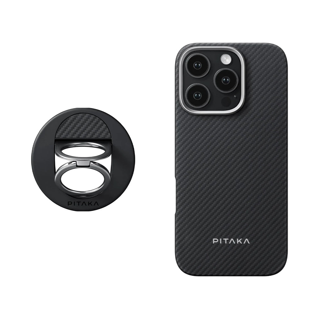 A Photo Of Pitaka Classic Ultra-Slim Case for iPhone 16 Pro – Lightweight Aramid Fiber Protection with Magnetic Integration