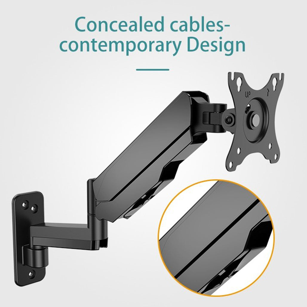 A Photo Of KALOC KLC-M520 Adjustable Single Monitor Arm for 17-35 Inch Screens – Internal Gas Spring Technology