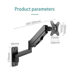 A Photo Of KALOC KLC-M520 Adjustable Single Monitor Arm for 17-35 Inch Screens – Internal Gas Spring Technology