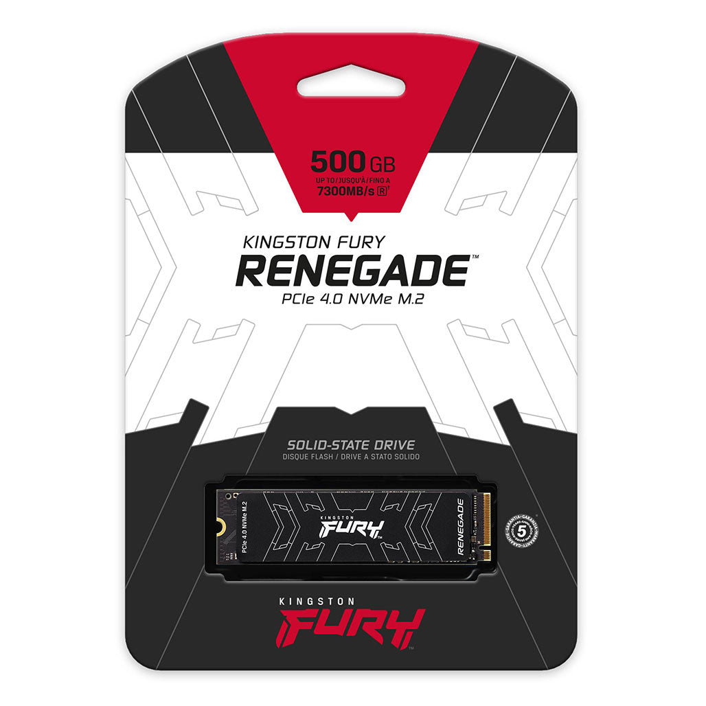 A Photo Of Kingston FURY Renegade 500GB PCIe 4.0 NVMe M.2 SSD – Ultimate Performance for Gamers and Enthusiasts