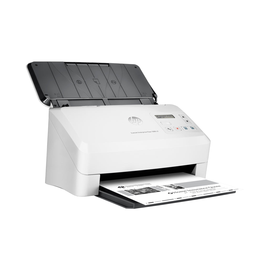 A Photo Of HP ScanJet Enterprise Flow 7000 s3 | High-Speed Sheet-fed Document Scanner | 150 IPM Duplex Scanning | 80-Page ADF | Efficient Performance