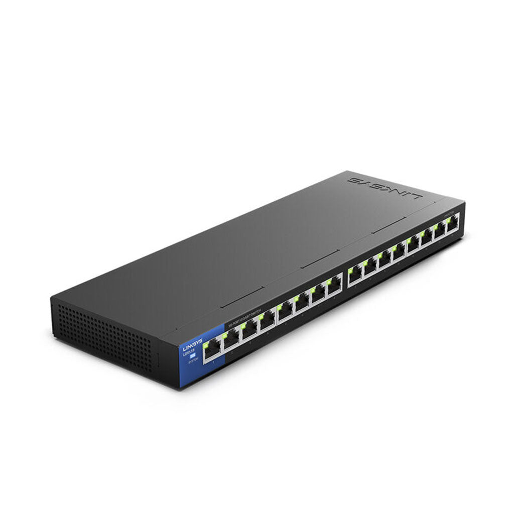 A Photo Of Linksys LGS116 16-Port Business Desktop Gigabit Switch | Energy Efficient Ethernet