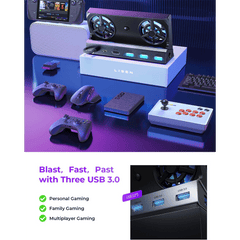 A Photo Of Lisen 8-in-1 Steam Deck OLED Docking Station and Handheld Console Cooler - Universal Compatibility