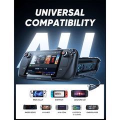 A Photo Of Lisen 8-in-1 Steam Deck OLED Docking Station and Handheld Console Cooler - Universal Compatibility