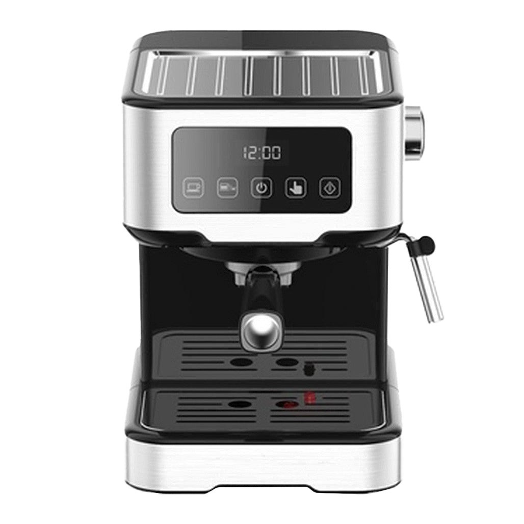 A Photo Of LePresso Digital Coffee Machine with 15 Bar Pressure Pump, Capsule Filter, and Milk Steamer – Black