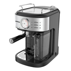 A Photo Of LePresso Coffee Machine – 20 Bar Pressure Pump, Capsule Filter, Milk Froth Nozzle – 1.7L Water Tank, 1050-1250W – Black