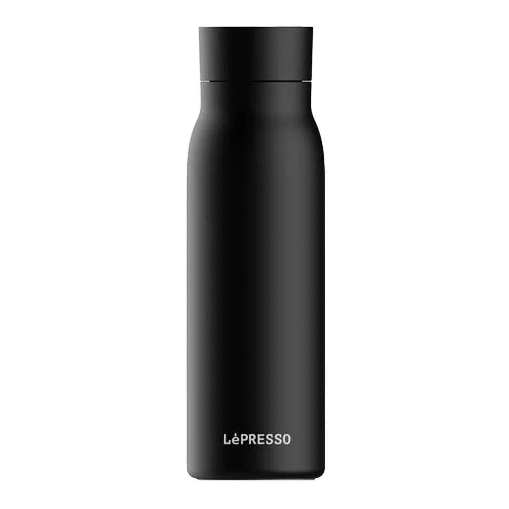 A Photo Of LePresso 600ml Smart Hydration Vacuum Bottle | Stainless Steel, 12-Hour Temperature Retention, Digital Tracking & Alerts | LP600SBBK