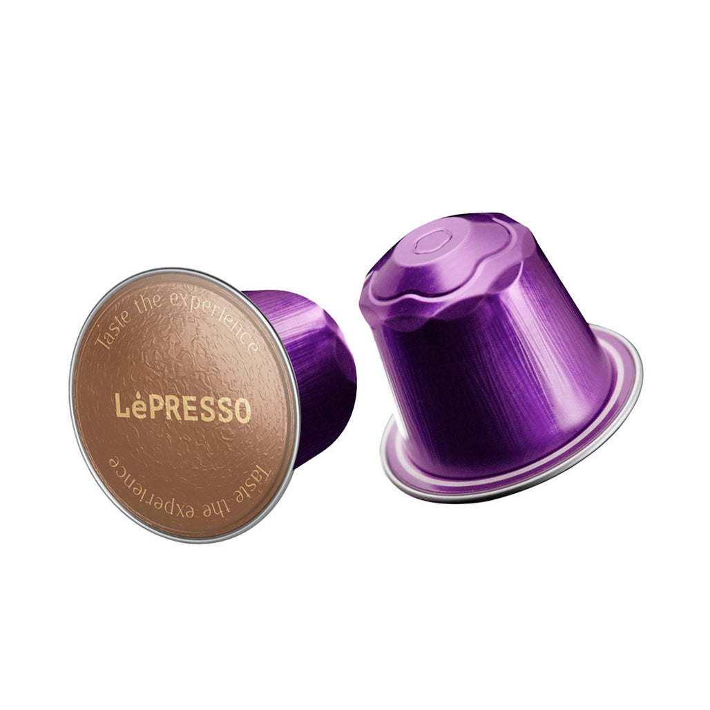 A Photo Of LePresso Aluminum Coffee Capsules for Nespresso - Intenso Blend (10pcs) | Premium Arabica & Robusta Espresso