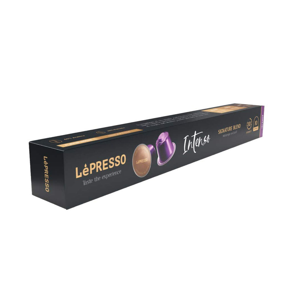 A Photo Of LePresso Aluminum Coffee Capsules for Nespresso - Intenso Blend (10pcs) | Premium Arabica & Robusta Espresso