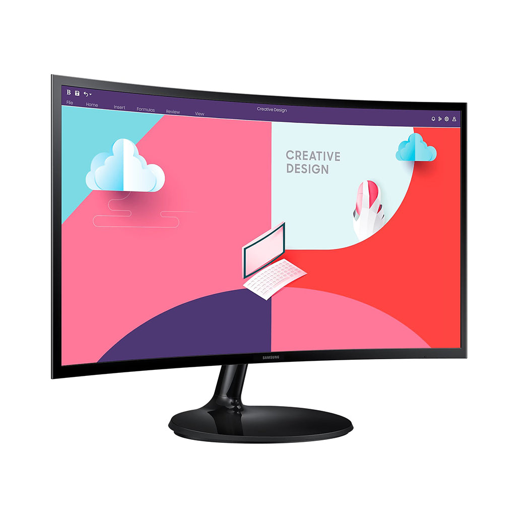 Samsung LS24C360EAMXZN 24" Essential Curved Monitor S3 S36C, 32953718046972, Available at 961Souq