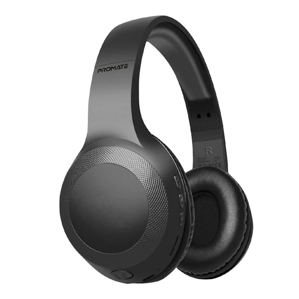 Promate LaBoca - Deep Bass Over-Ear Wireless Headphones | Black, 32888583684348, Available at 961Souq
