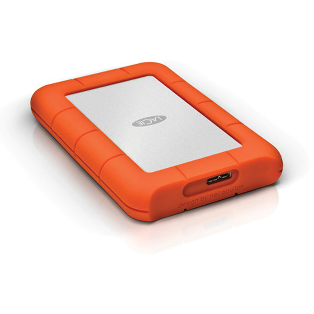 A Photo Of LaCie 2TB Rugged Mini USB 3.0 External Hard Drive - Durable and High-Speed Storage Solution