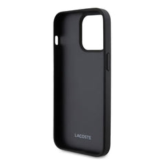 A Photo Of Lacoste iPhone 15 Pro with Card Slot - The Blend Monogram - Black