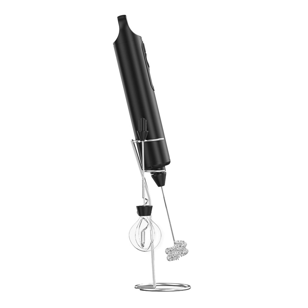 A Photo Of LePresso 3-in-1 Rechargeable Frother - Black | Multi-Speed Mixer for Batter, Cream, and Milk Frothing