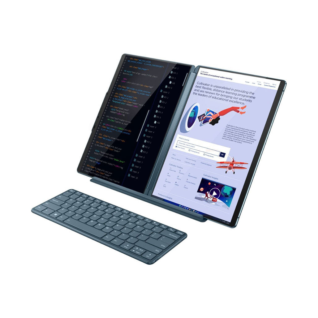 Lenovo Yoga Book 9 82YQ0007US 2-IN-1 - Dual 13.3 inch Touchscreen - Core i7-1355U - 16GB Ram - 512GB SSD - Intel Iris Xe Graphics | Includes Lenovo Digital Pen 3, 32011165139196, Available at 961Souq