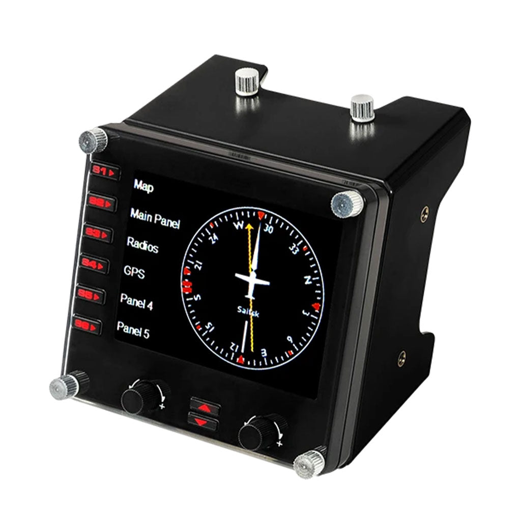 A Photo Of Logitech 945-000008 Flight Instrument Panel - Enhance Your Flight Simulation Experience