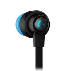 Logitech 981-000924 G333  Gaming Earphones - 3.5mm Connector with USB-C adapter Included - Black