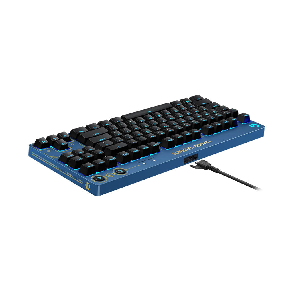 A Photo Of Logitech 920-010537 PRO TKL League of Legends Edition - Compact Wired Gaming Keyboard with GX Tactile Switches