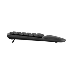 A Photo Of Logitech Wave Keys - Ergonomic Wireless Keyboard - Graphite