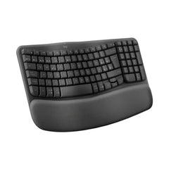 A Photo Of Logitech Wave Keys - Ergonomic Wireless Keyboard - Graphite