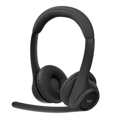 A Photo Of Logitech Zone 300 Wireless Headset - Midnight Black | Dual Noise-Canceling Mics, 20-Hour Battery Life