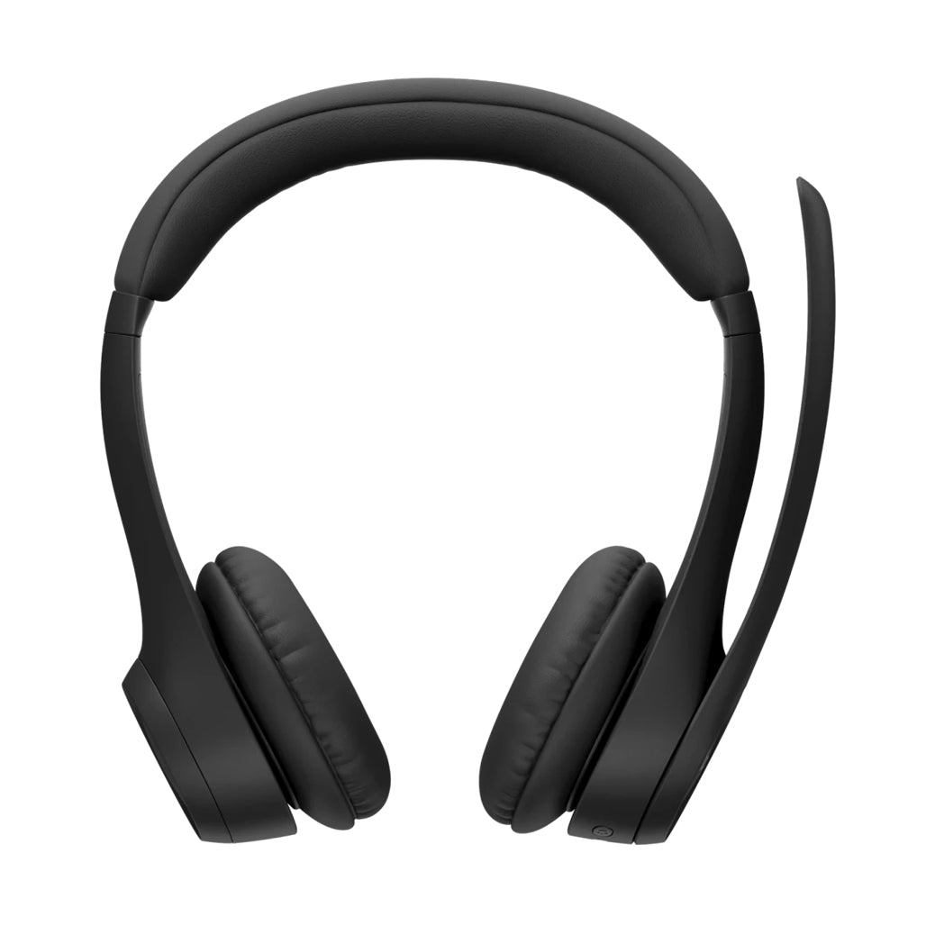 A Photo Of Logitech Zone 300 Wireless Headset - Midnight Black | Dual Noise-Canceling Mics, 20-Hour Battery Life