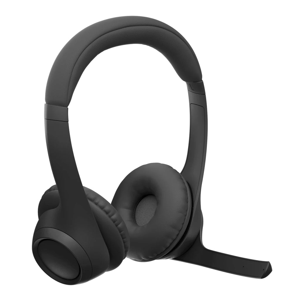 A Photo Of Logitech Zone 300 Wireless Headset - Midnight Black | Dual Noise-Canceling Mics, 20-Hour Battery Life