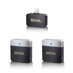 A Photo Of Boya BY-M1V6 - 2.4GHz Dual-Channel Wireless Microphone System for Lightning Devices