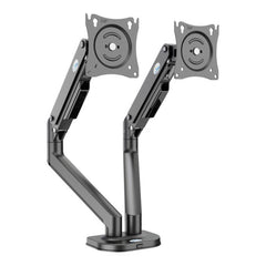 A Photo Of Kaloc/Zeno M8D Dual Monitor Mount – Adjustable for Screens 17 to 30 Inches with VESA Compatibility