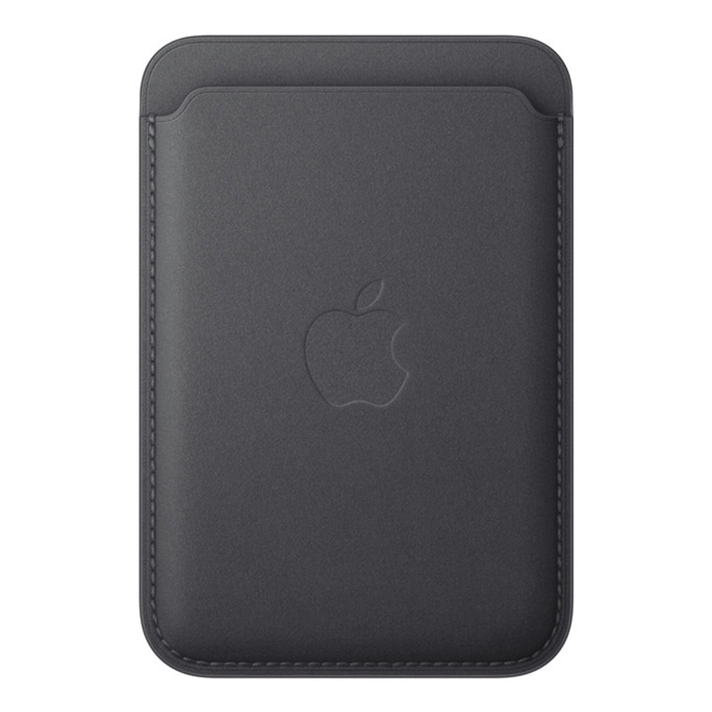 A Photo Of Apple iPhone FineWoven Wallet with MagSafe - Black | Eco-Friendly Card Holder