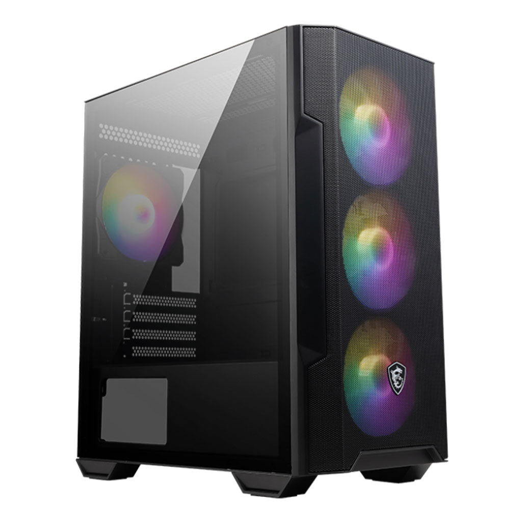 MSI MAG Forge M100R Micro-ATX Tower Gaming Case, 32582743523580, Available at 961Souq