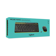 A Photo Of Logitech MK240 Nano Wireless Keyboard and Mouse Combo - Compact, Colorful, and Efficient