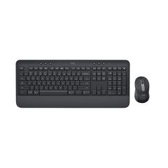 A Photo Of Logitech Signature MK650 - Wireless Keyboard and Mouse Combo for Business, Graphite - Long Battery Life, Advanced Performance, Dual-Mode Scrolling