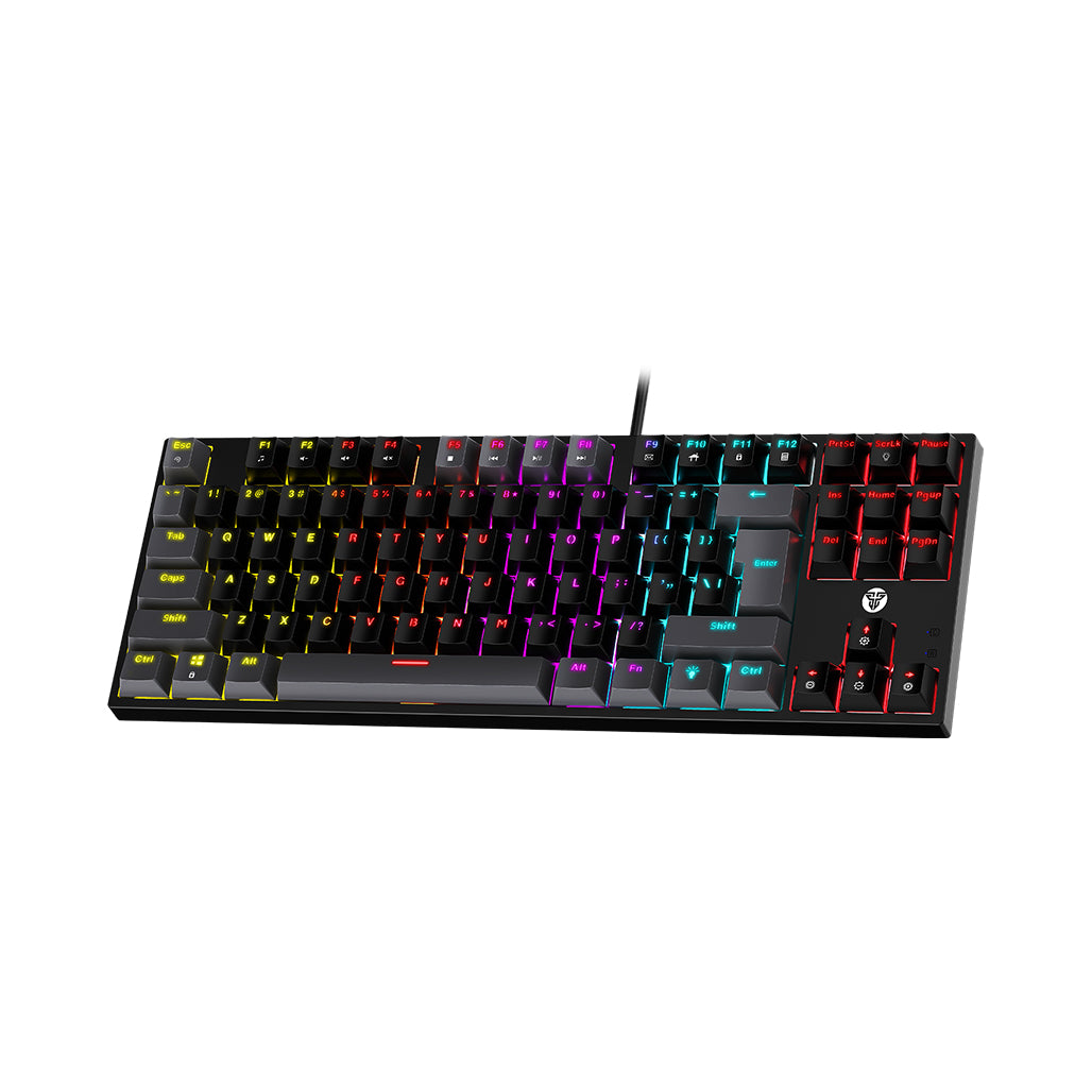 A Photo Of Fantech MK876V2 ATOM87 - RGB Mechanical Keyboard SUMI Edition with Blue Switches